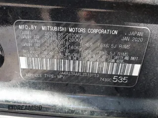 2020 Mitsubishi Eclipse Cross ES z VIN JA4AS3AAXLZ033153, wystawiony jako IAAI lot #41885706 z przebiegiem 106 720 mil mil oraz . Historia ofert i sprzedaży dostępna na DreamBid. Obrazek 9.