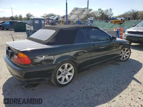 2001 BMW 3 Series 325Ci with VIN WBABS33481JY57601, listed as a Copart auction lot 43866775 with 110,650 mi miles and Salvage Title. Bid and sale history available at carsss.com. Image 3.