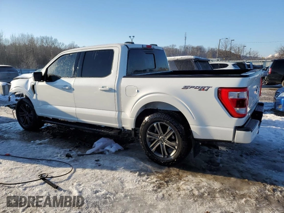 2022 Ford F-150 XL with VIN 1FTEW1EP1NFA04997, listed as a Copart auction lot 87405194 with 66,850 mi miles and Salvage Title. Bid and sale history available at carsss.com. Image 2.
