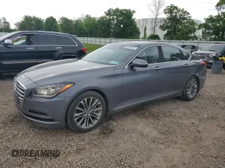 2015 Hyundai Genesis 3.8L z VIN KMHGN4JE3FU063804, wystawiony jako Copart lot #60856355 z przebiegiem 100 350 mil mil oraz Szkoda całkowita • Salvage title. Historia ofert i sprzedaży dostępna na DreamBid. Obrazek 1.