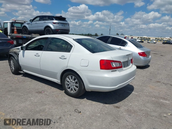 2012 Mitsubishi Galant FE with VIN 4A32B2FF8CE016851, listed as a IAAI auction lot 41892949 with 120,615 mi miles. Bid and sale history available at carsss.com. Image 3.