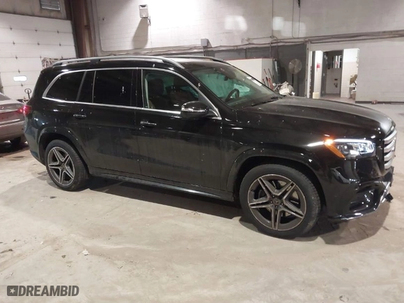 2024 Mercedes-Benz GLS with VIN 4JGFF5KE7RB223406, listed as a IAAI auction lot 41274448 with 1,627 mi miles. Bid and sale history available at carsss.com. Image 1.