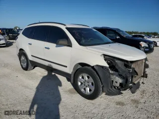 2015 Chevrolet Traverse LS with VIN 1GNKRFED4FJ201858, listed as a Copart auction lot 80789904 with 0 mi miles and Salvage Title. Bid and sale history available at carsss.com. Image 4.