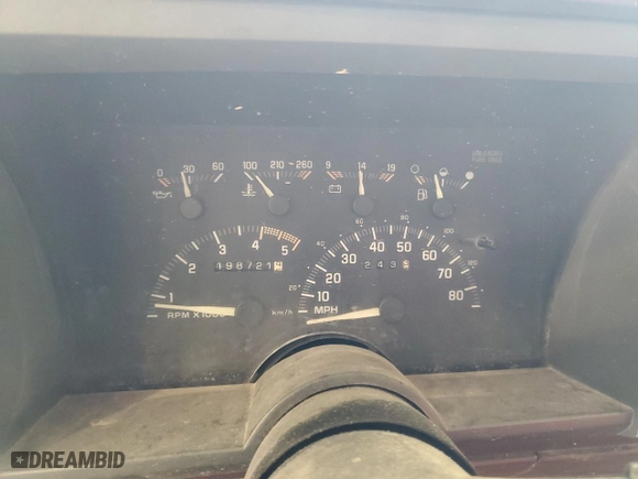 1992 Chevrolet C/K 1500 with VIN 1GCDC14Z3NZ178690, listed as a Copart auction lot 45005035 with 198,721 mi miles and Clean Title. Bid and sale history available at carsss.com. Image 9.