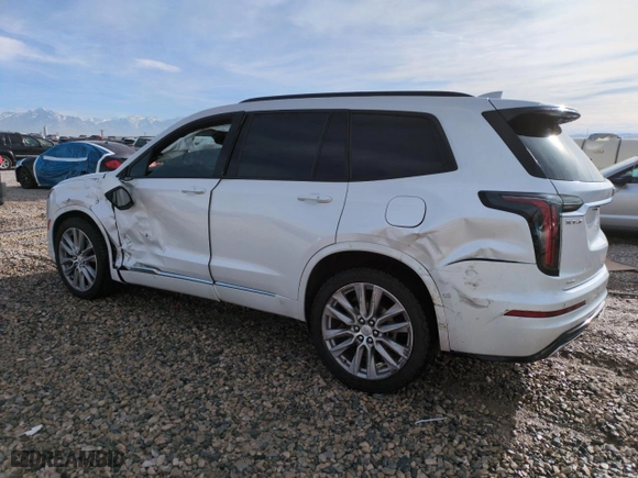2021 Cadillac XT6 Sport with VIN 1GYKPGRS3MZ208919, listed as a Copart auction lot 83849034 with 72,613 mi miles and Salvage Title. Bid and sale history available at carsss.com. Image 2.