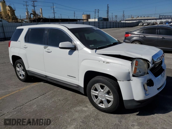 2014 GMC Terrain SLE with VIN 2GKALMEK4E6110663, listed as a Copart auction lot 61054615 with 91,175 mi miles and Salvage title. Bid and sale history available at DreamBid. Image 4.