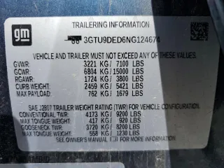 2022 GMC Sierra 1500 Limited SLT with VIN 3GTU9DED6NG124674, listed as a Copart auction lot 74126964 with 47,764 mi miles and Salvage Title. Bid and sale history available at carsss.com. Image 15.