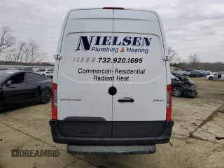 2023 Mercedes-Benz Sprinter Cargo with VIN W1Y4NCHY6PT123577, listed as a Copart auction lot 87227874 with Not Provided miles and Salvage Title. Bid and sale history available at carsss.com. Image 6.
