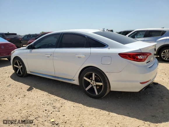 2016 Hyundai Sonata 2.4L Sport with VIN 5NPE34AF1GH292617, listed as a Copart auction lot 52533555 with 104,999 mi miles and Salvage Title. Bid and sale history available at carsss.com. Image 2.