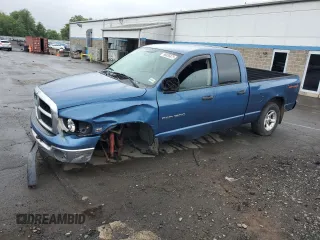 2005 Dodge 1500 SLT z VIN 1D7HU18DX5S291791, wystawiony jako Copart lot #58835875 z przebiegiem 107 943 mil mil oraz Szkoda całkowita • Salvage title. Historia ofert i sprzedaży dostępna na DreamBid. Obrazek 1.