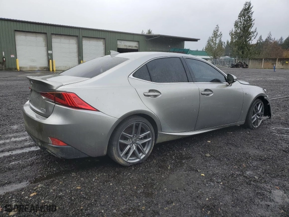 2017 Lexus IS with VIN JTHBA1D29H5049525, listed as a Copart auction lot 50598055 with 28,134 mi miles and Salvage Title. Bid and sale history available at carsss.com. Image 3.