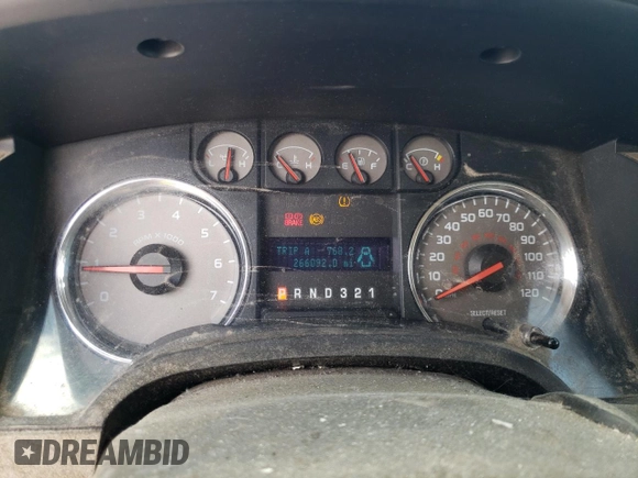 2009 Ford F-150 XL with VIN 1FTRF12879KC60671, listed as a Copart auction lot 76003554 with 266,092 mi miles and Salvage Title. Bid and sale history available at carsss.com. Image 9.