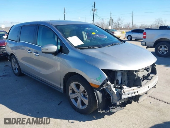 2019 Honda Odyssey EX-L with VIN 5FNRL6H76KB028490, listed as a IAAI auction lot 41636751 with 79,827 mi miles. Bid and sale history available at carsss.com. Image 1.