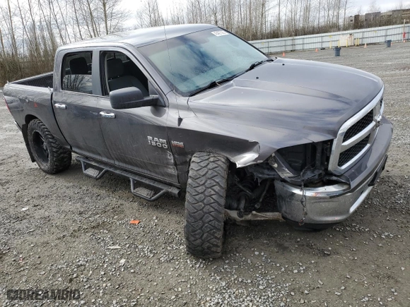 2018 Ram 1500 Big Horn with VIN 1C6RR7LT1JS295537, listed as a Copart auction lot 45427025 with 92,764 mi miles and Salvage Title. Bid and sale history available at carsss.com. Image 4.