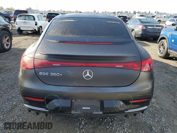 2023 Mercedes-Benz EQE with VIN W1KEG2BB6PF017233, listed as a Copart auction lot 49458415 with 11,636 mi miles and Salvage Title. Bid and sale history available at carsss.com. Image 6.