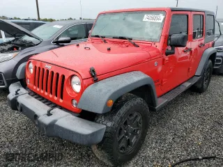2018 Jeep Wrangler JK Unlimited Sport S with VIN 1C4BJWDG6JL891167, listed as a Copart auction lot 74056854 with 99,732 mi miles and Non Repairable. Bid and sale history available at carsss.com. Image 1.