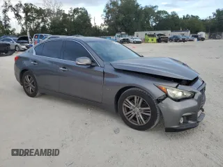 2017 Infiniti Q50 3.0t Premium with VIN JN1EV7AP7HM730037, listed as a Copart auction lot 79605044 with 106,596 mi miles and Salvage Title. Bid and sale history available at carsss.com. Image 4.