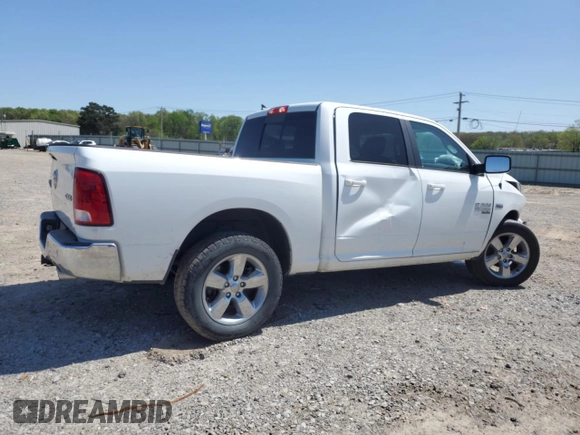 2019 Ram 1500 Big Horn with VIN 1C6RR7LT2KS570012, listed as a Copart auction lot 52257055 with 62,526 mi miles and Salvage title. Bid and sale history available at DreamBid. Image 3.