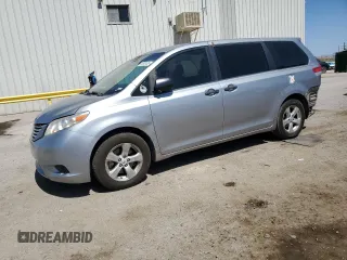 2012 Toyota Sienna with VIN 5TDZK3DC8CS246285, listed as a Copart auction lot 61676185 with 114,700 mi miles and Salvage title. Bid and sale history available at DreamBid. Image 1.