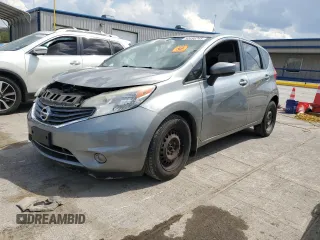 2015 Nissan Note S Plus with VIN 3N1CE2CP2FL417685, listed as a Copart auction lot 52495745 with 145,153 mi miles and Salvage Title. Bid and sale history available at DreamBid. Image 1.