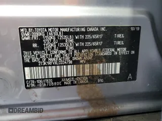 2020 Toyota RAV4 LE with VIN 2T3K1RFVXLC034798, listed as a Copart auction lot 59742644 with 42,011 mi miles and Clean Title. Bid and sale history available at DreamBid. Image 14.