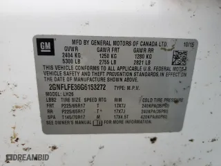 2016 Chevrolet Equinox LT with VIN 2GNFLFE36G6153272, listed as a Copart auction lot 47939475 with 125,191 mi miles and Salvage Title. Bid and sale history available at carsss.com. Image 13.