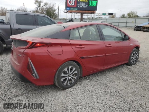 2022 Toyota Prius LE z VIN JTDKAMFP5N3213162, wystawiony jako Copart lot #82551774 z przebiegiem 55 173 mil mil oraz Szkoda całkowita • Salvage title. Historia ofert i sprzedaży dostępna na DreamBid. Obrazek 3.