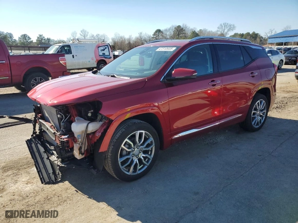 2024 GMC Terrain Denali with VIN 3GKALXEG1RL270854, listed as a Copart auction lot 47310935 with 9,698 mi miles and Salvage Title. Bid and sale history available at carsss.com. Image 1.