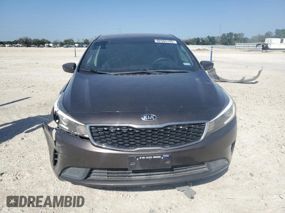 2017 Kia Forte LX with VIN 3KPFL4A75HE150712, listed as a Copart auction lot 52585155 with 185,643 mi miles and Salvage Title. Bid and sale history available at carsss.com. Image 5.