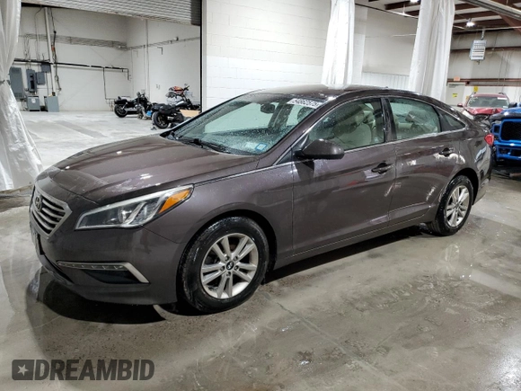 2015 Hyundai Sonata 2.4L SE with VIN 5NPE24AF1FH207468, listed as a Copart auction lot 54862575 with 121,199 mi miles and Salvage Title. Bid and sale history available at carsss.com. Image 1.