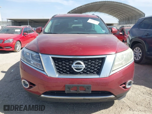 2016 Nissan Pathfinder SV with VIN 5N1AR2MN7GC613345, listed as a IAAI auction lot 41844224 with 116,782 mi miles. Bid and sale history available at carsss.com. Image 13.