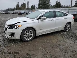 2019 Ford Fusion Hybrid SEL with VIN 3FA6P0MU7KR256387, listed as a Copart auction lot 49929205 with 94,382 mi miles and Salvage Title. Bid and sale history available at carsss.com. Image 1.