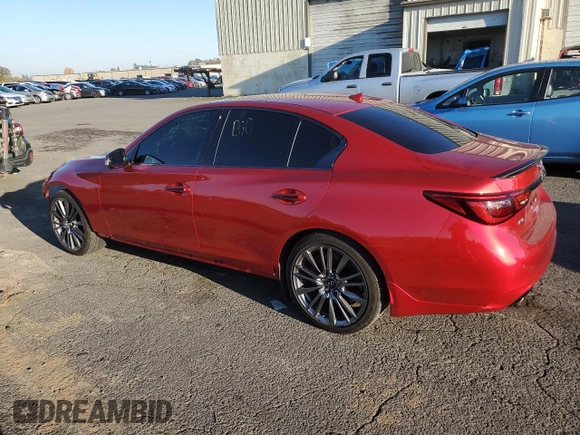 2021 Infiniti Q50 Red Sport 400 с VIN JN1FV7DR2MM880035, выставлен на аукционе Copart как лот 79927014 с пробегом 21 186 миль миль и Списание • Salvage title. История ставок и продаж доступна на DreamBid. Изображение 2.