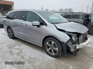 2020 Honda Odyssey Touring with VIN 5FNRL6H85LB045274, listed as a Copart auction lot 41745745 with 63,771 mi miles and Salvage title. Bid and sale history available at DreamBid. Image 4.