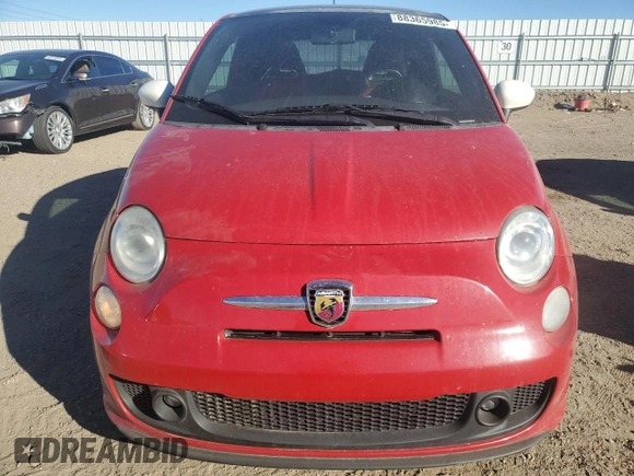 2012 FIAT 500 Abarth with VIN 3C3CFFFH6CT380744, listed as a Copart auction lot 88365985 with 144,346 mi miles and Salvage title. Bid and sale history available at DreamBid. Image 5.