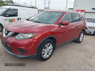 2014 Nissan Rogue S with VIN 5N1AT2MVXEC755798, listed as a IAAI auction lot 41947261 with 156,149 mi miles. Bid and sale history available at carsss.com. Image 2.