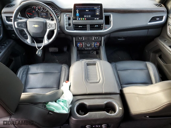 2021 Chevrolet Tahoe LT with VIN 1GNSCNKD8MR147897, listed as a Copart auction lot 43267805 with 65,743 mi miles and Salvage Title. Bid and sale history available at carsss.com. Image 8.