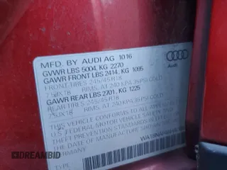 2017 Audi allroad Premium Plus with VIN WA18NAF46HA088265, listed as a Copart auction lot 82876773 with 0 mi miles. Bid and sale history available at carsss.com. Image 12.