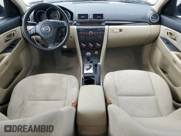 2007 Mazda 3 i Touring with VIN JM1BK32G271754990, listed as a Copart auction lot 55819265 with 64,345 mi miles and Salvage Title. Bid and sale history available at DreamBid. Image 8.