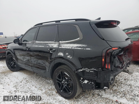 2024 Kia Telluride EX with VIN 5XYP3DGC9RG424653, listed as a Copart auction lot 44576655 with 27,418 mi miles and Salvage Title. Bid and sale history available at carsss.com. Image 2.