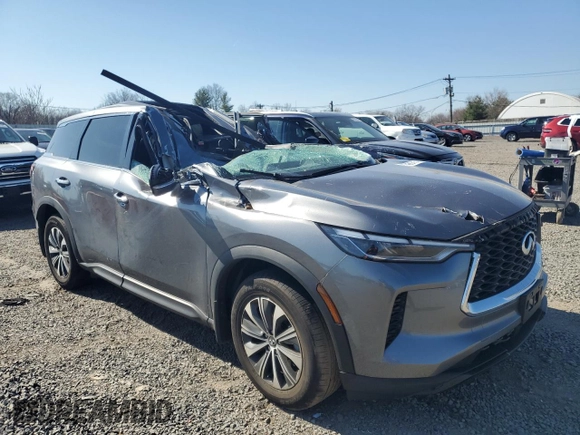 2024 Infiniti QX60 Pure with VIN 5N1DL1ES1RC346333, listed as a Copart auction lot 48746075 with Not provided miles and Salvage title. Bid and sale history available at DreamBid. Image 4.