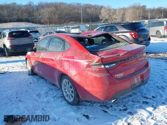 2013 Dodge Dart Limited with VIN 1C3CDFCAXDD715136, listed as a IAAI auction lot 41250744 with 158,431 mi miles. Bid and sale history available at carsss.com. Image 3.