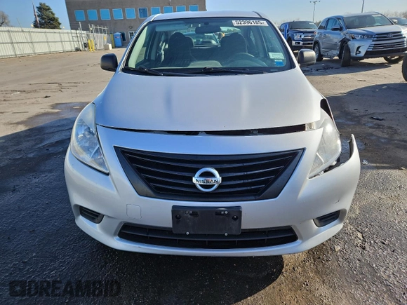 2014 Nissan Versa SV with VIN 3N1CN7AP5EL841182, listed as a Copart auction lot 52396185 with 118,460 mi miles and Salvage Title. Bid and sale history available at DreamBid. Image 5.