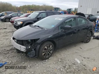 2014 Honda Civic Sedan EX with VIN 19XFB2F82EE264963, listed as a Copart auction lot 53520775 with 0 mi miles and Salvage Title. Bid and sale history available at carsss.com. Image 1.