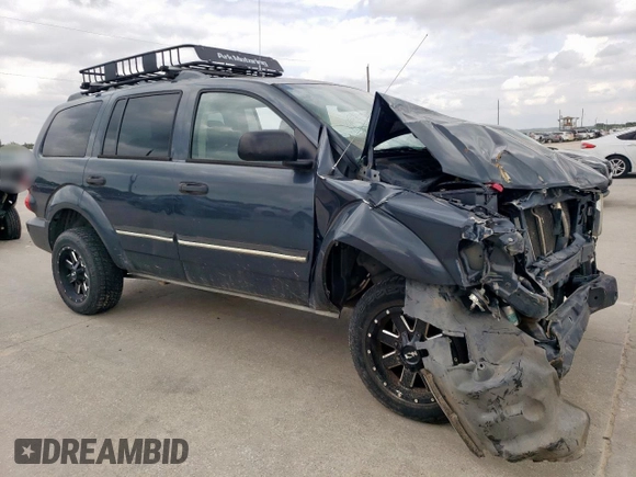 2007 Dodge Durango SLT z VIN 1D8HD48P87F581689, wystawiony jako Copart lot #54937005 z przebiegiem Nie podano mil oraz Szkoda całkowita • Salvage title. Historia ofert i sprzedaży dostępna na DreamBid. Obrazek 4.