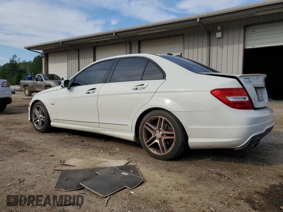 2012 Mercedes-Benz C 350 Sport with VIN WDDGF5HB5CR202063, listed as a Copart auction lot 71667944 with 138,507 mi miles and Salvage Title. Bid and sale history available at DreamBid. Image 2.