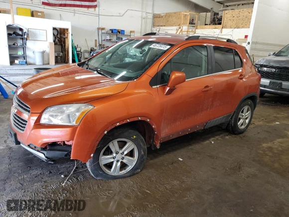 2016 Chevrolet Trax LT with VIN KL7CJPSB1GB533312, listed as a Copart auction lot 46728415 with 165,036 mi miles and Non Repairable. Bid and sale history available at carsss.com. Image 1.