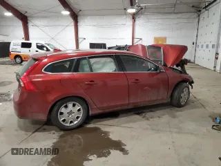 2017 Volvo V60 Premier with VIN YV140MSK2H1343464, listed as a Copart auction lot 87023364 with 0 mi miles and Salvage Title. Bid and sale history available at carsss.com. Image 3.