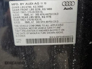 2011 Audi Q7 Premium Plus with VIN WA1LGBFE0BD005275, listed as a Copart auction lot 62550865 with 162,454 mi miles and Clean title. Bid and sale history available at DreamBid. Image 14.