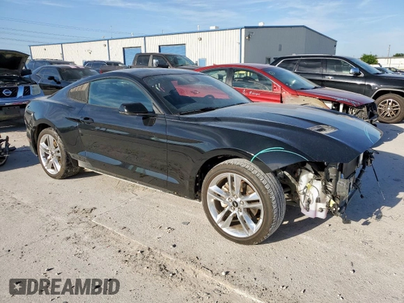 2021 Ford Mustang EcoBoost with VIN 1FA6P8TH5M5112166, listed as a Copart auction lot 57572685 with 46,611 mi miles and Salvage title. Bid and sale history available at DreamBid. Image 4.